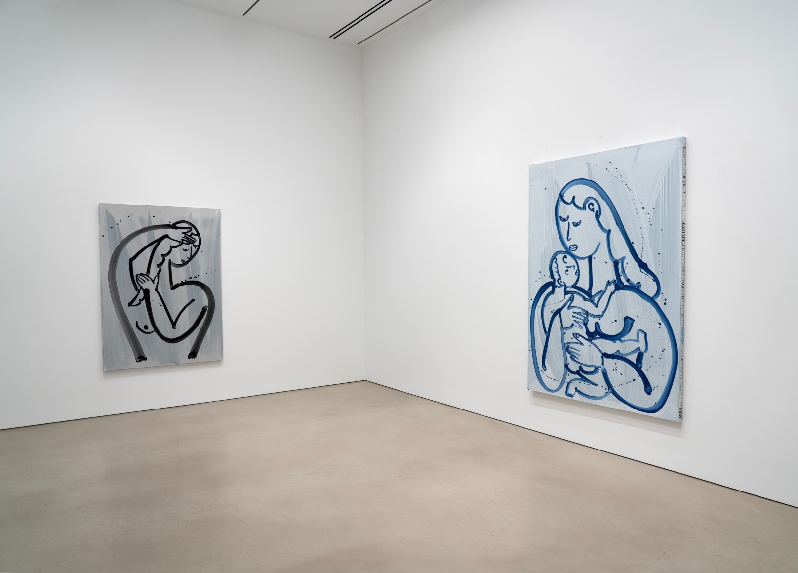 Installation view, The Viewing Room: Grace Weaver, Petzel, 2025.