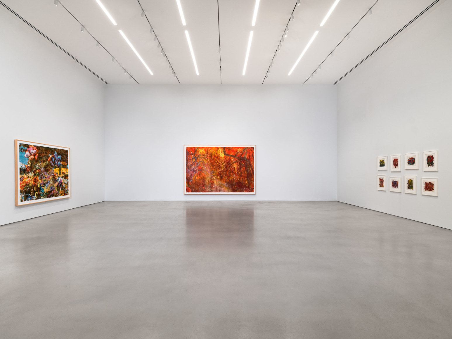 Installation view, Zorawar Sidhu and Rob Swainston,&nbsp;Flash Point, Petzel, 2025