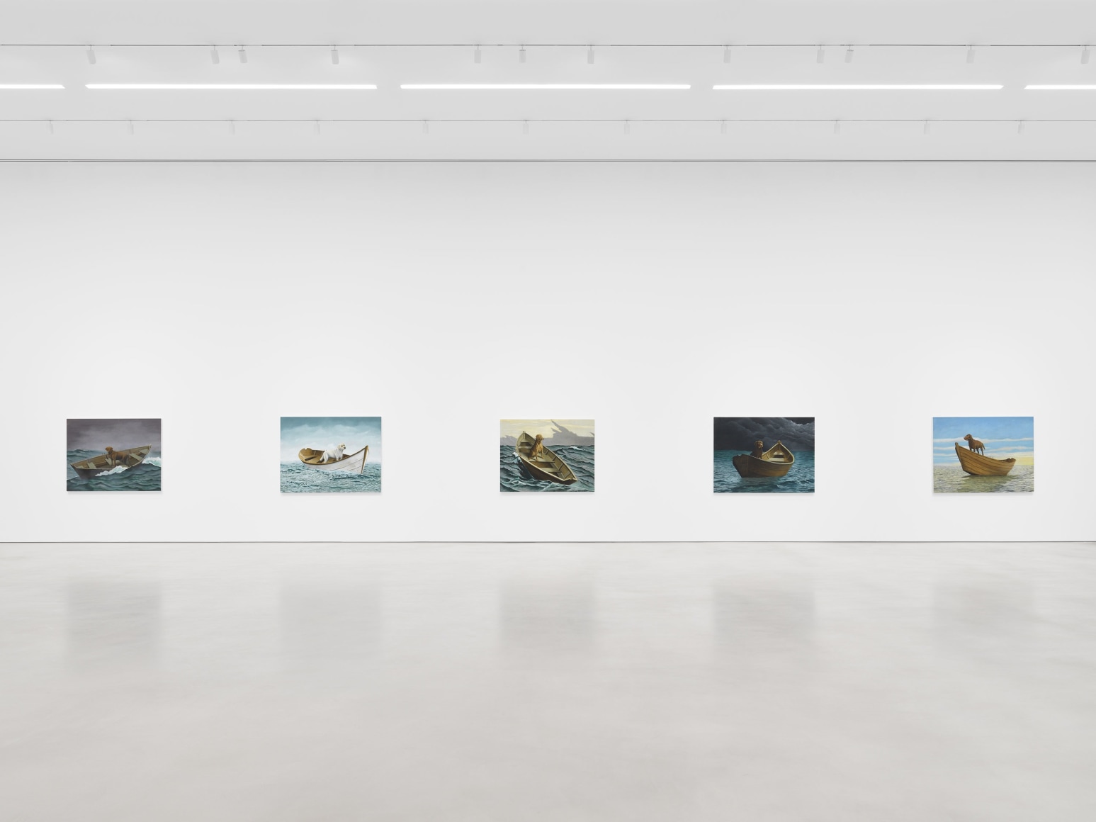 Installation view, Sean Landers, Adrift,&nbsp;Petzel, 2023