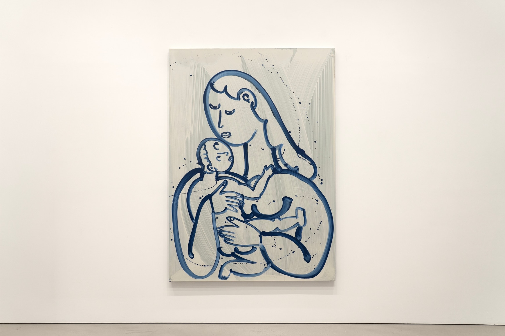 Untitled (Mother and Child), 2025, Acrylic on canvas