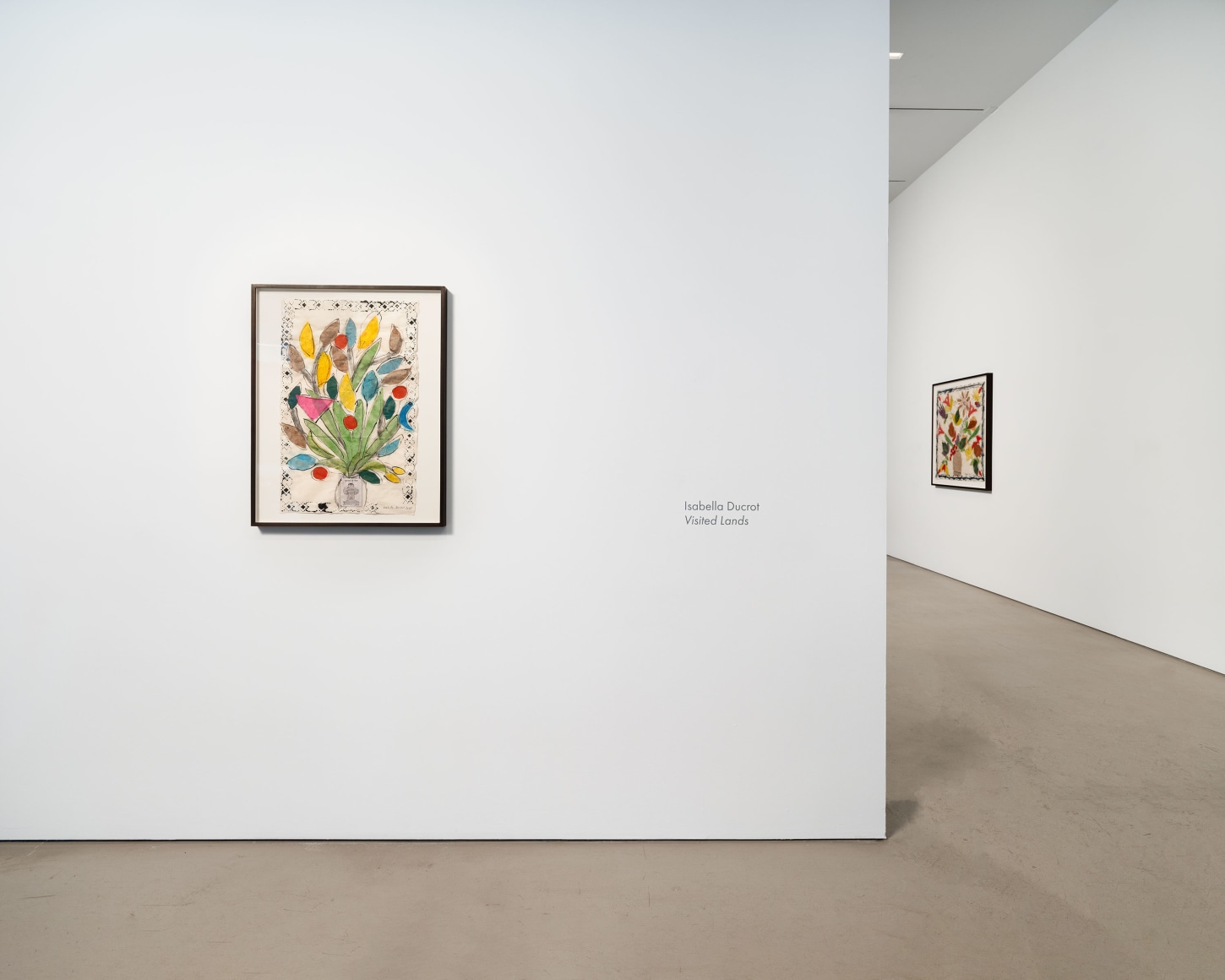 Installation view, Isabella Ducrot, Visited Lands, 2025, Petzel