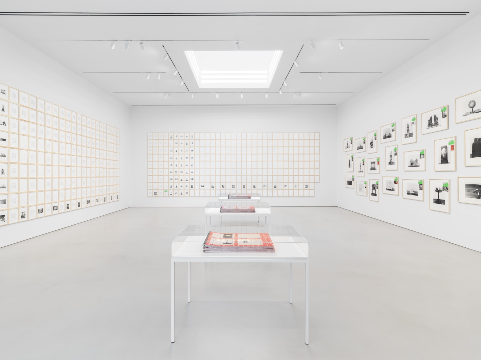 Installation view, Hanne Darboven,&nbsp;Fin de Si&egrave;cle - Buch der Bilder, Petzel, 2023