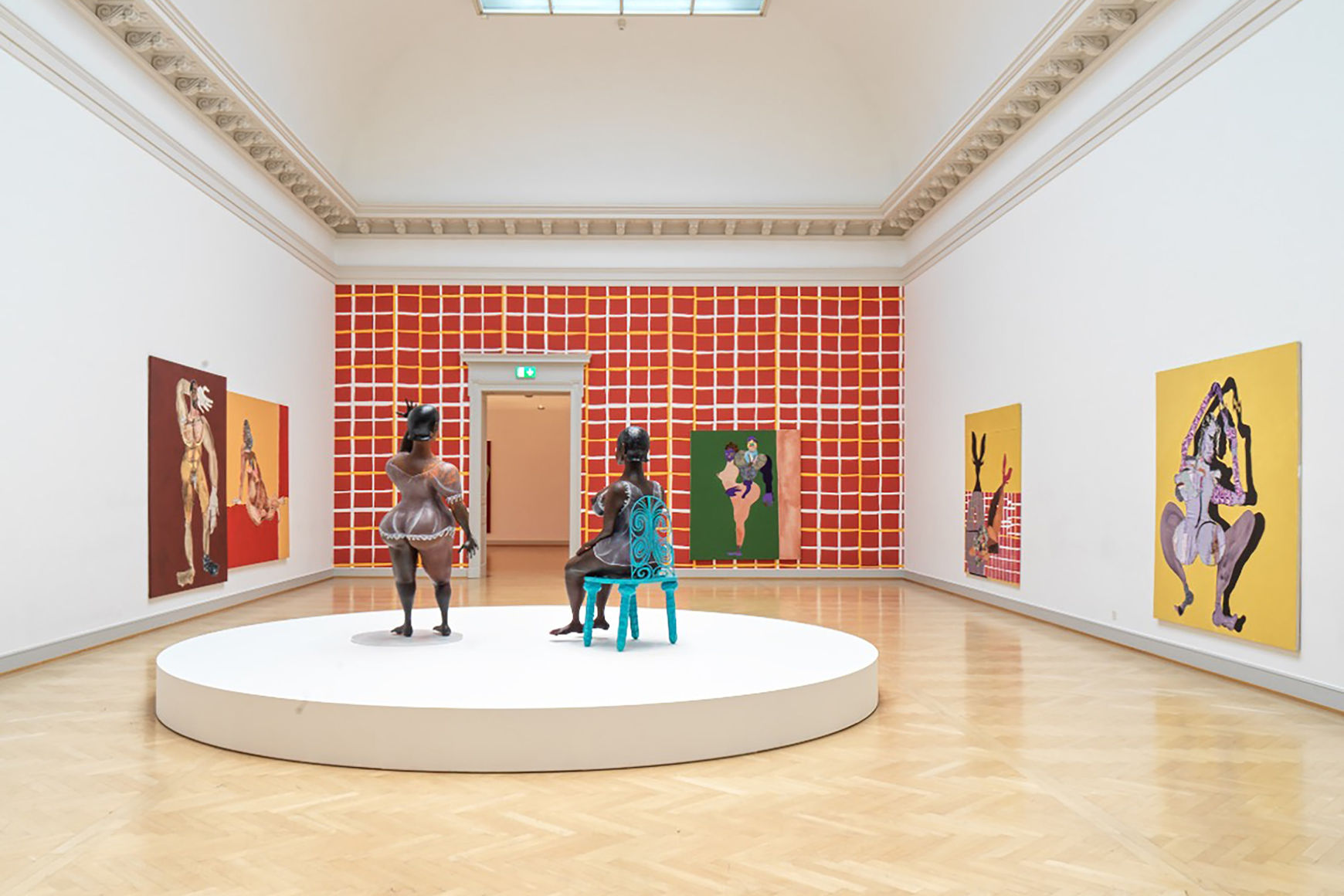 Installation view, Tschabalala Self, Inside Out, Kunstmuseum St. Gallen, 2023