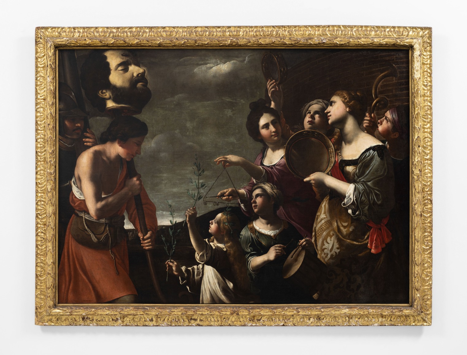 Antiveduto Gramatica (Siena, 1571 &ndash; Rome, 1626), David returning triumphant with the head of Goliath