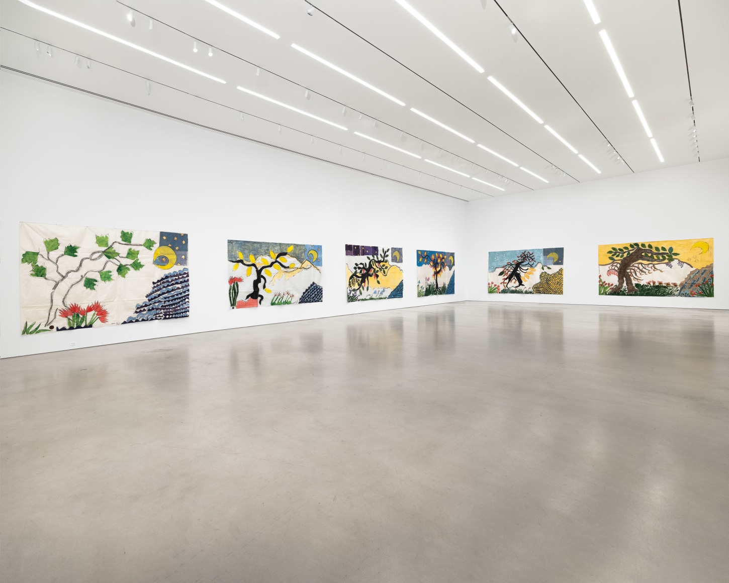 Installation view, Isabella Ducrot, Visited Lands, 2025, Petzel