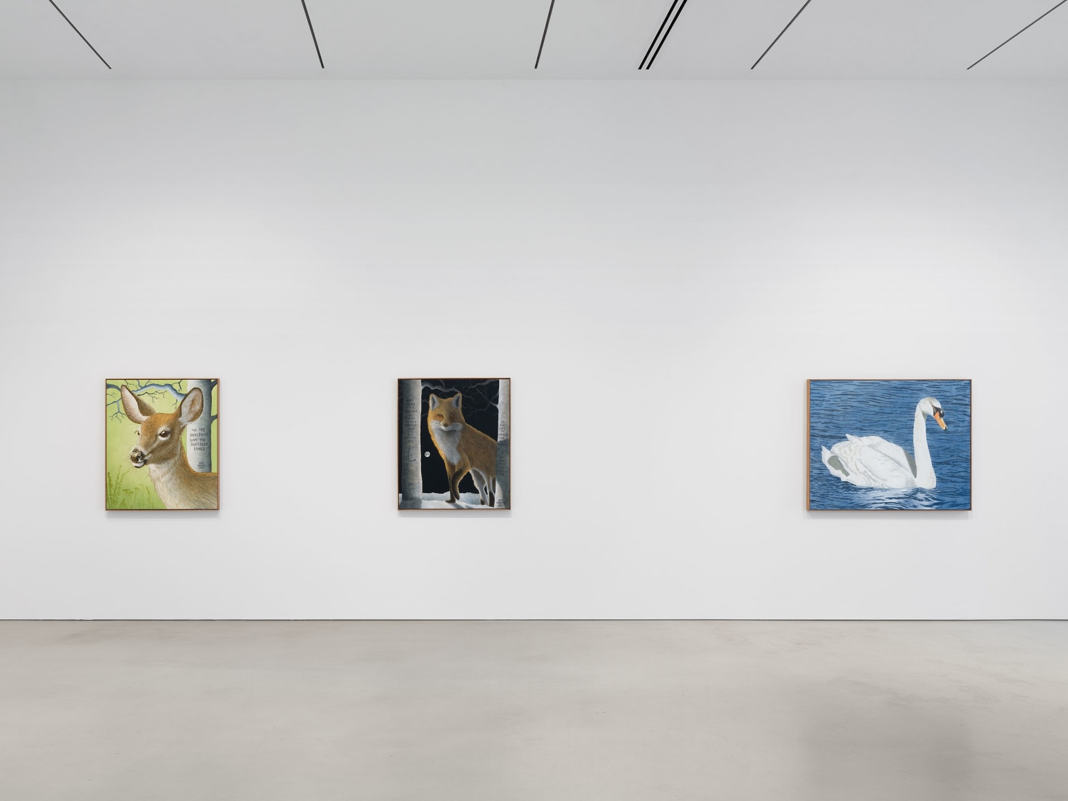 Installation view, Sean Landers, Petzel, 2025