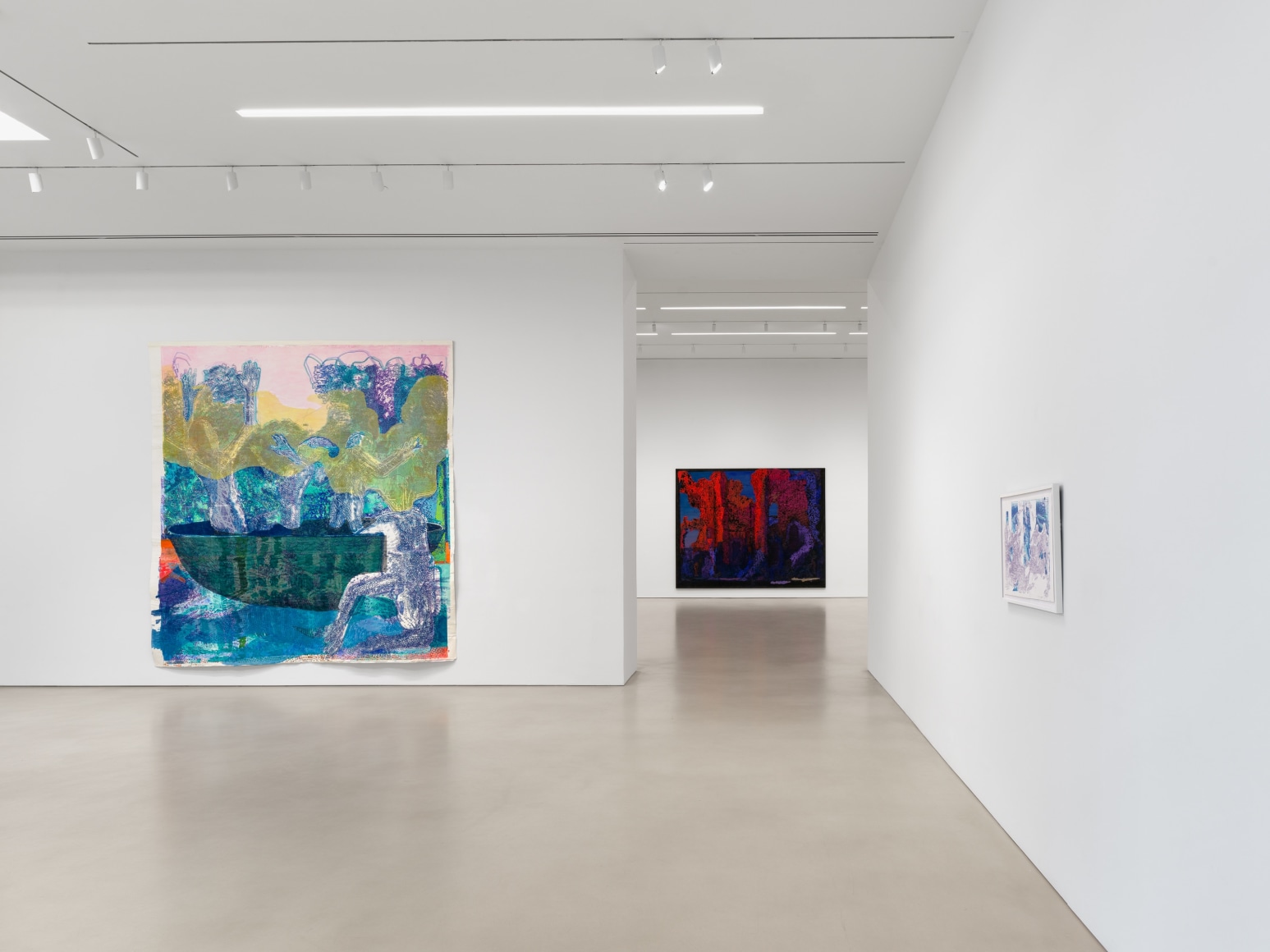 Installation view, Austin Martin White, Tracing Delusionships, Petzel, 2025. Photos by Dan Bradica. Courtesy of the artist and Petzel, New York.