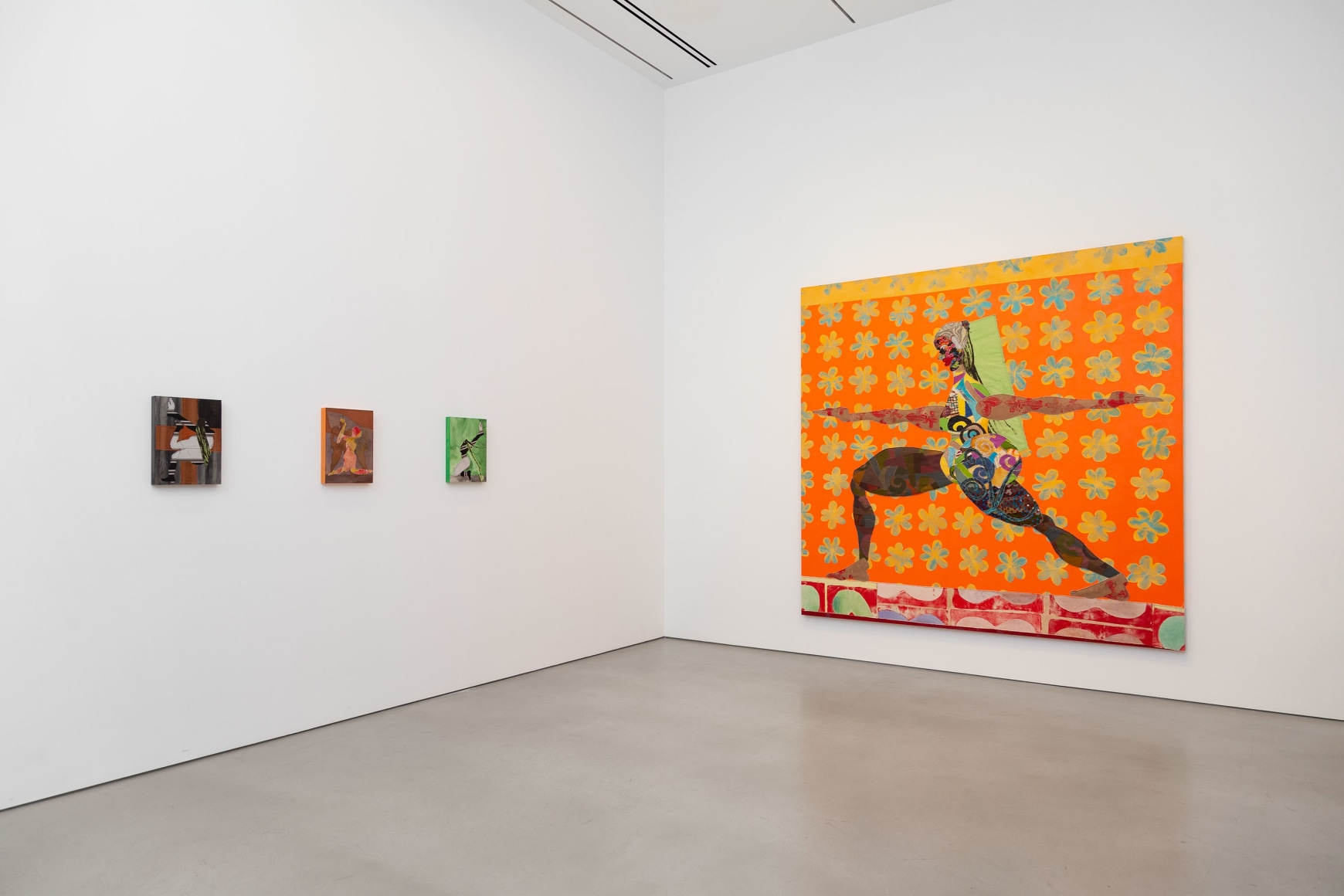 Installation view, Tschabalala Self, Petzel, 2025