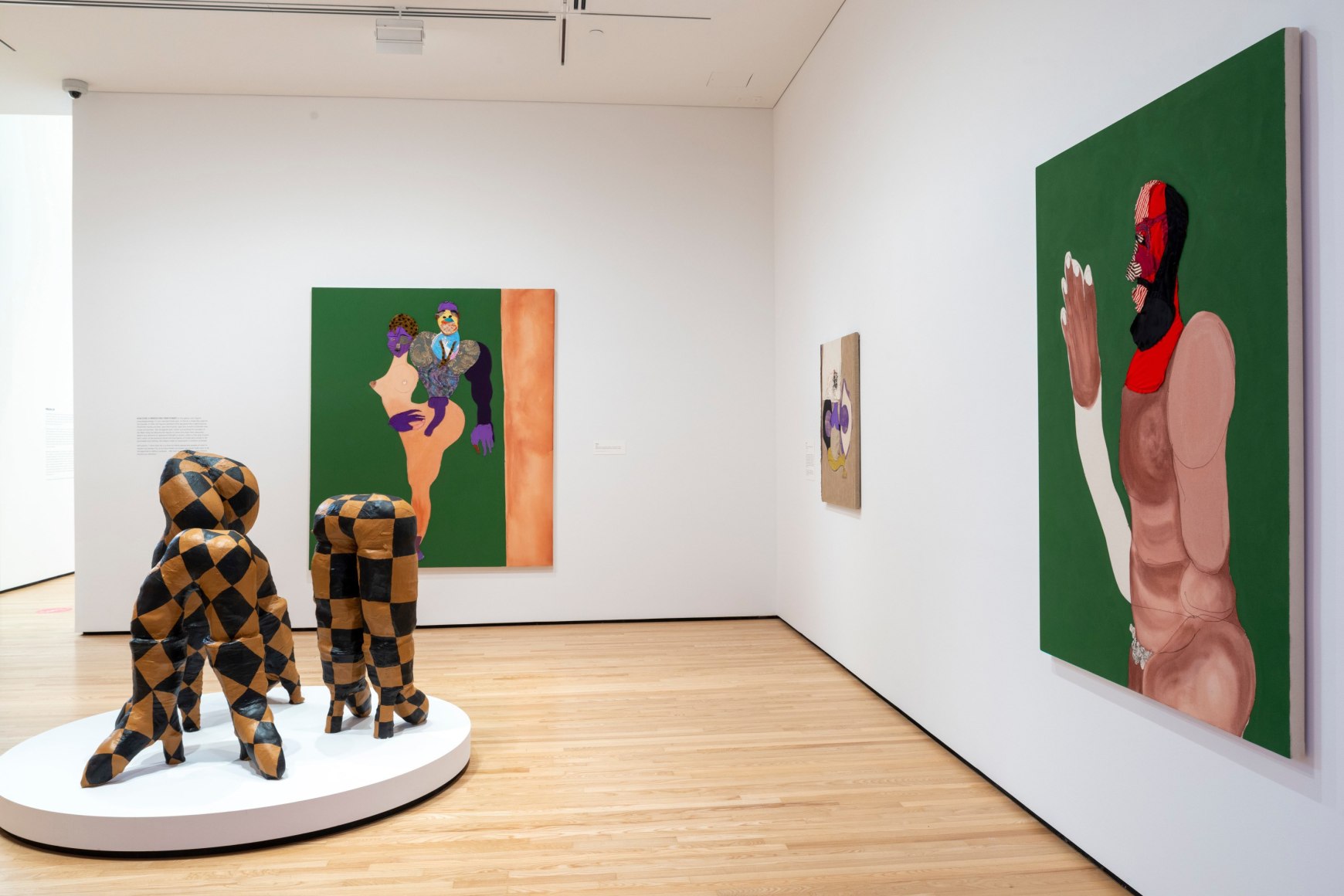 Installation view, Tschabalala Self, By My Self, Baltimore Museum of Art, 2021
