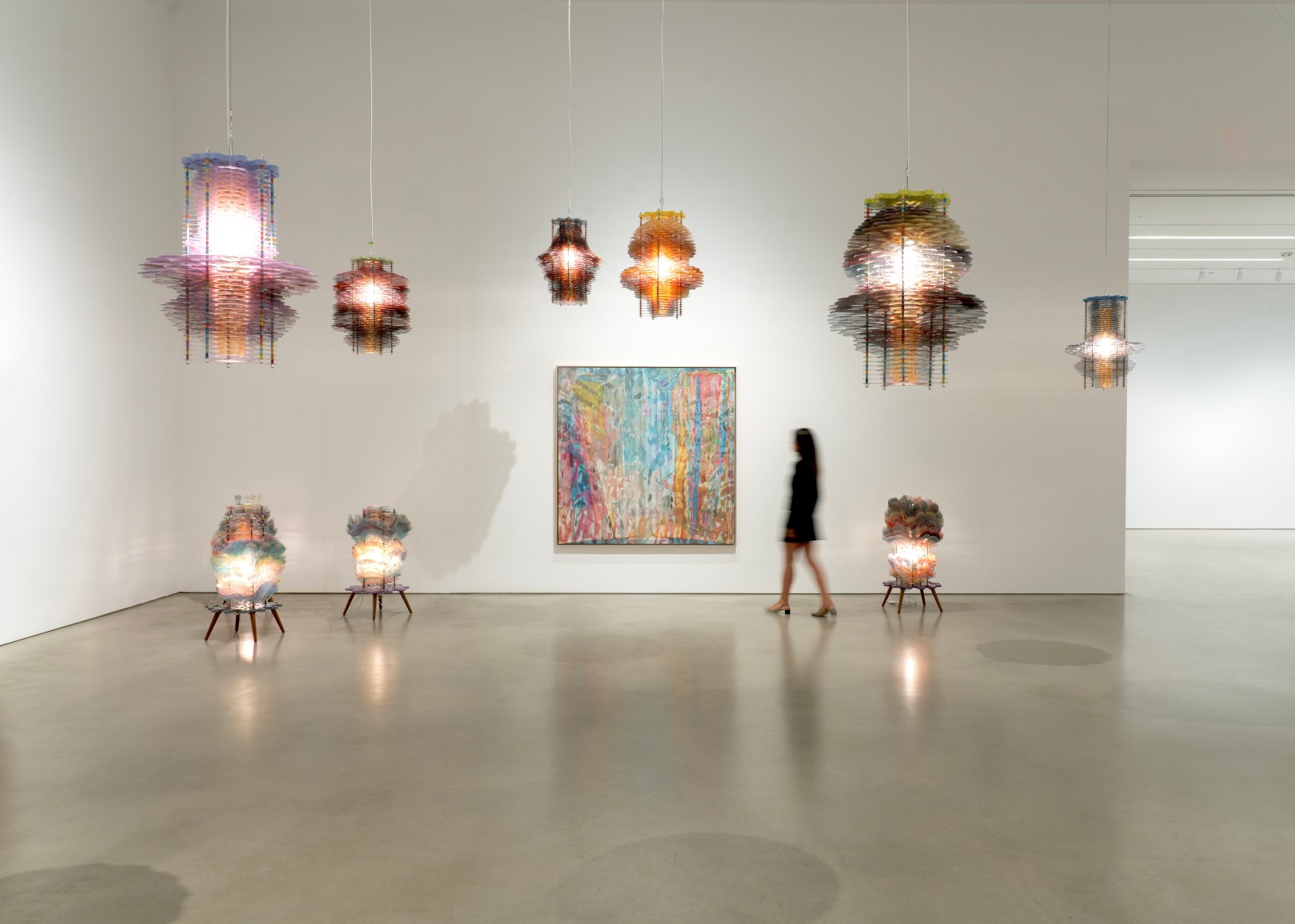 Installation view, Jorge Pardo, Petzel, 2025.