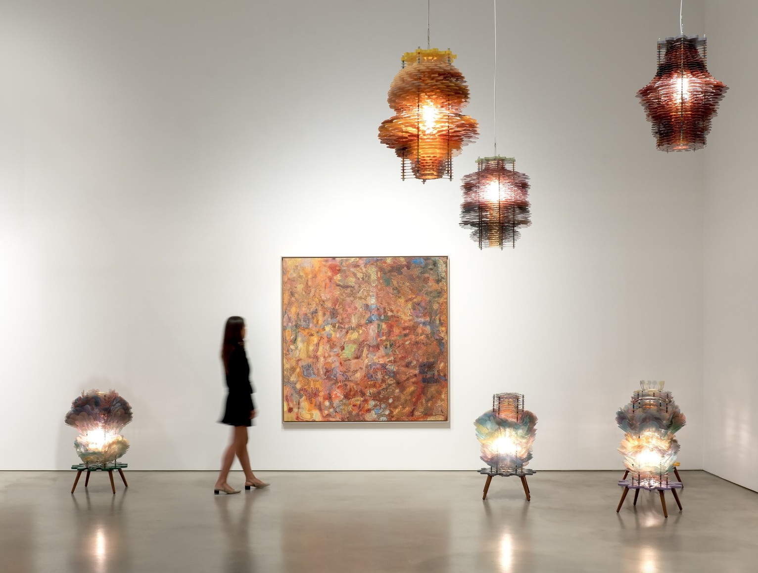 Installation view, Jorge Pardo, Petzel, 2025.