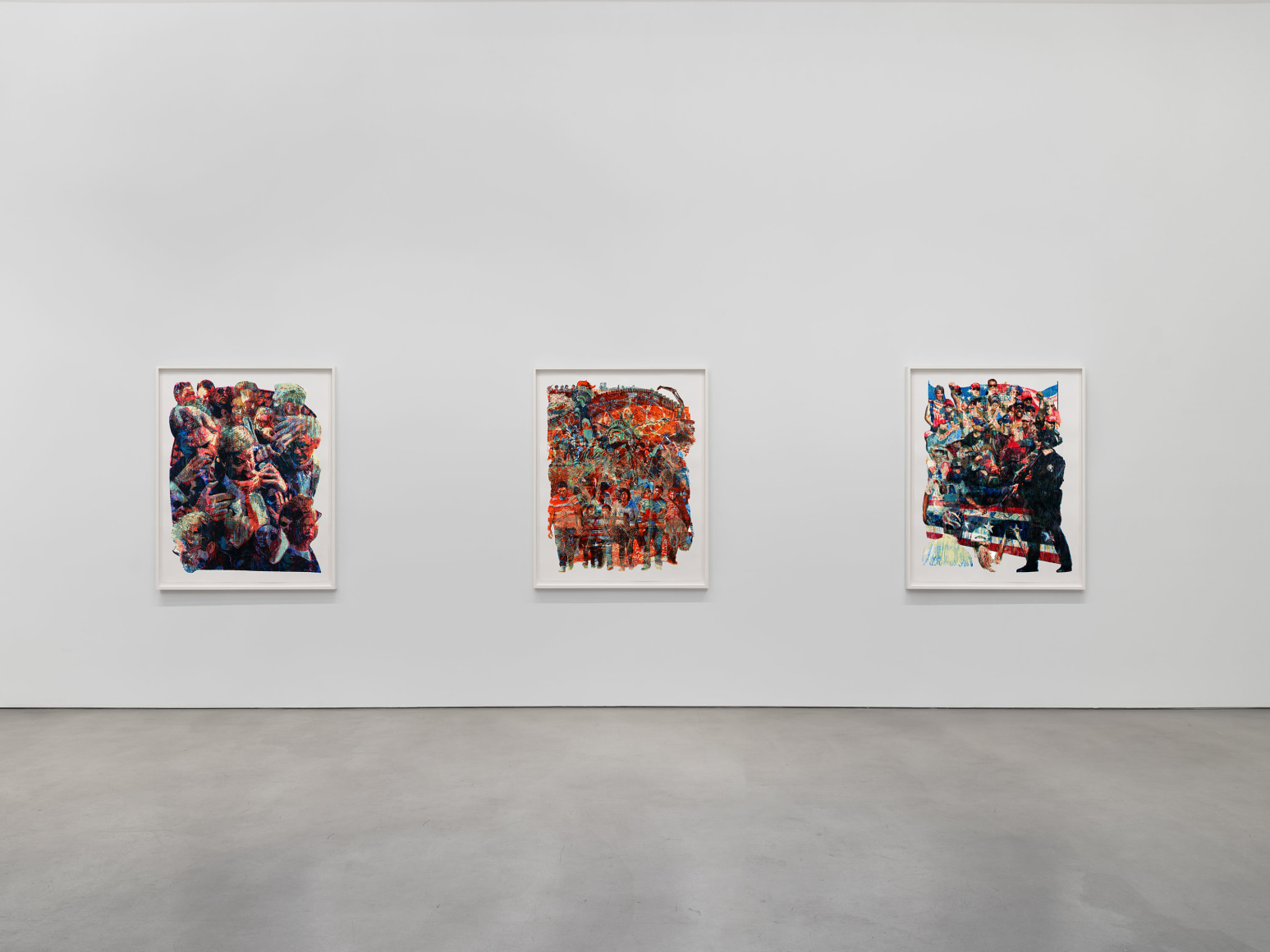 Installation view, Zorawar Sidhu and Rob Swainston,&nbsp;Flash Point, Petzel, 2025