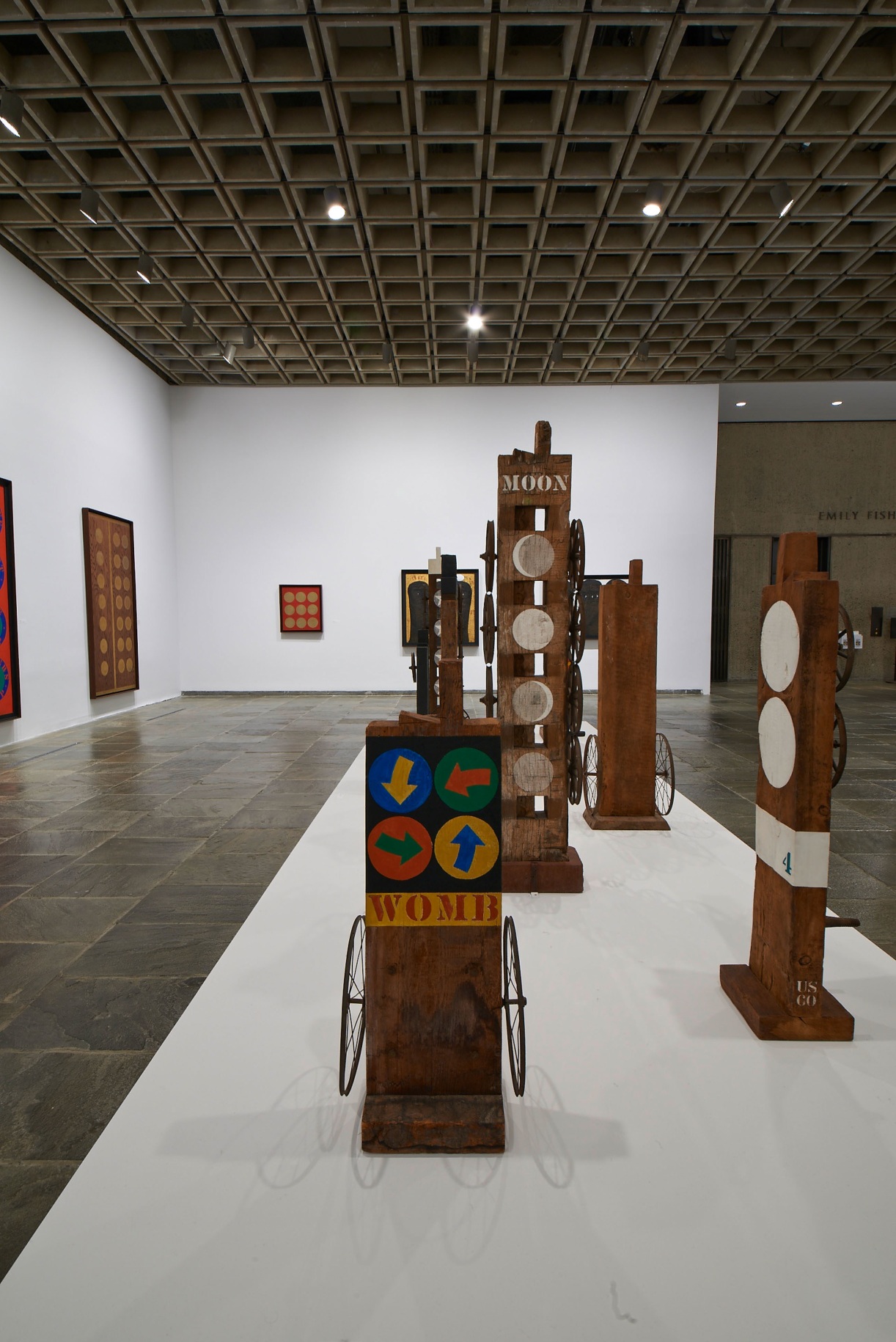 Installation view of Robert Indiana: Beyond LOVE, Whitney Museum of American Art, New York, September 26, 2013&ndash;January 5, 2014, &nbsp;