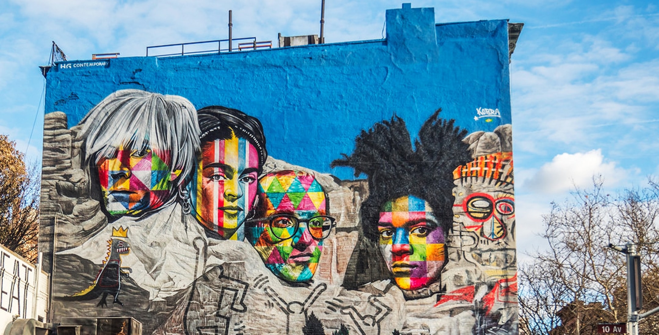 Hg Contemporary commissioned mural by Kobra in Chelsea, Nyc