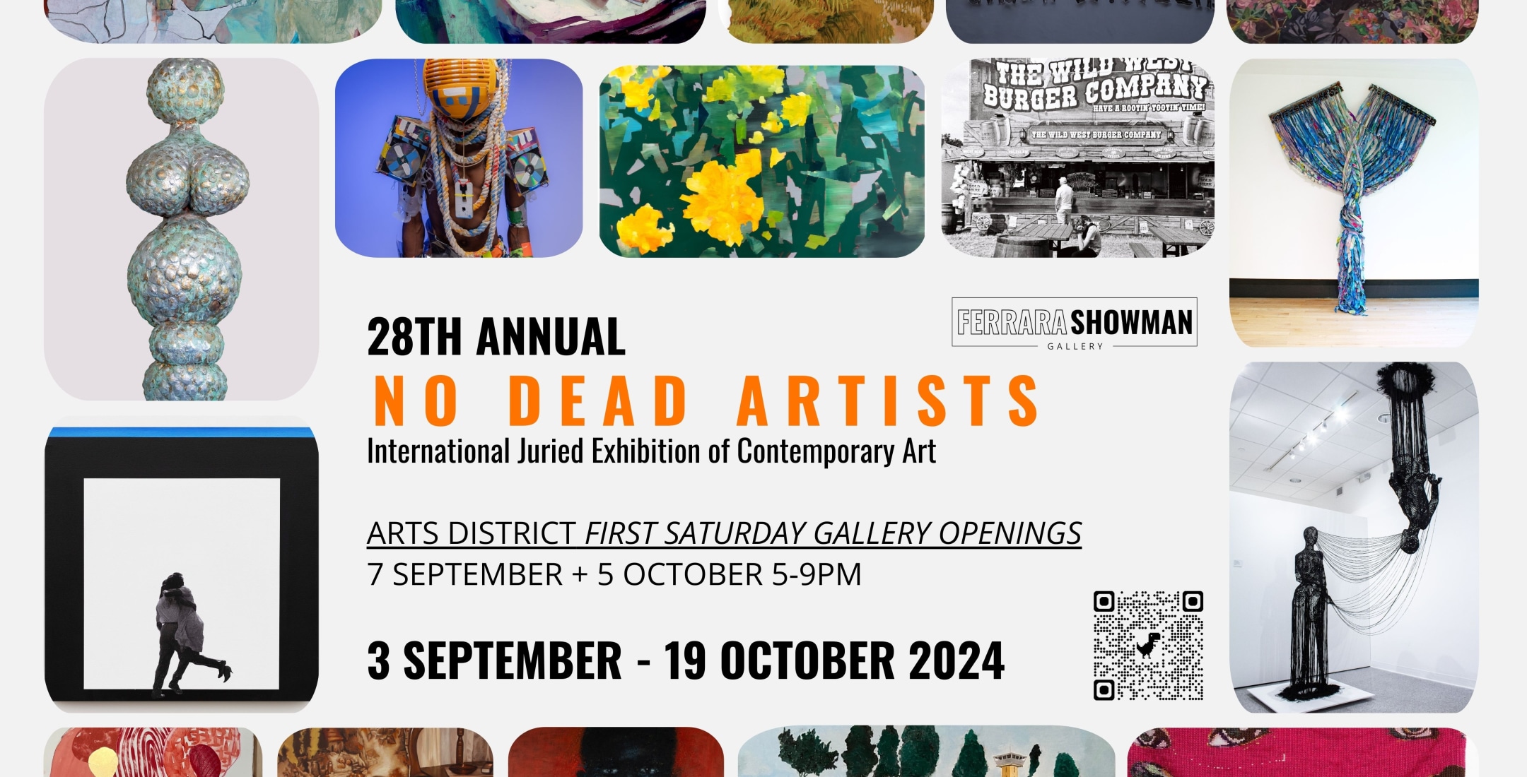 2 8 T H&nbsp; &nbsp;A N N U A L&nbsp; &nbsp;N O&nbsp; &nbsp;D E A D&nbsp; &nbsp;A R T I S T S, International Juried Exhibition Of Contemporary Art