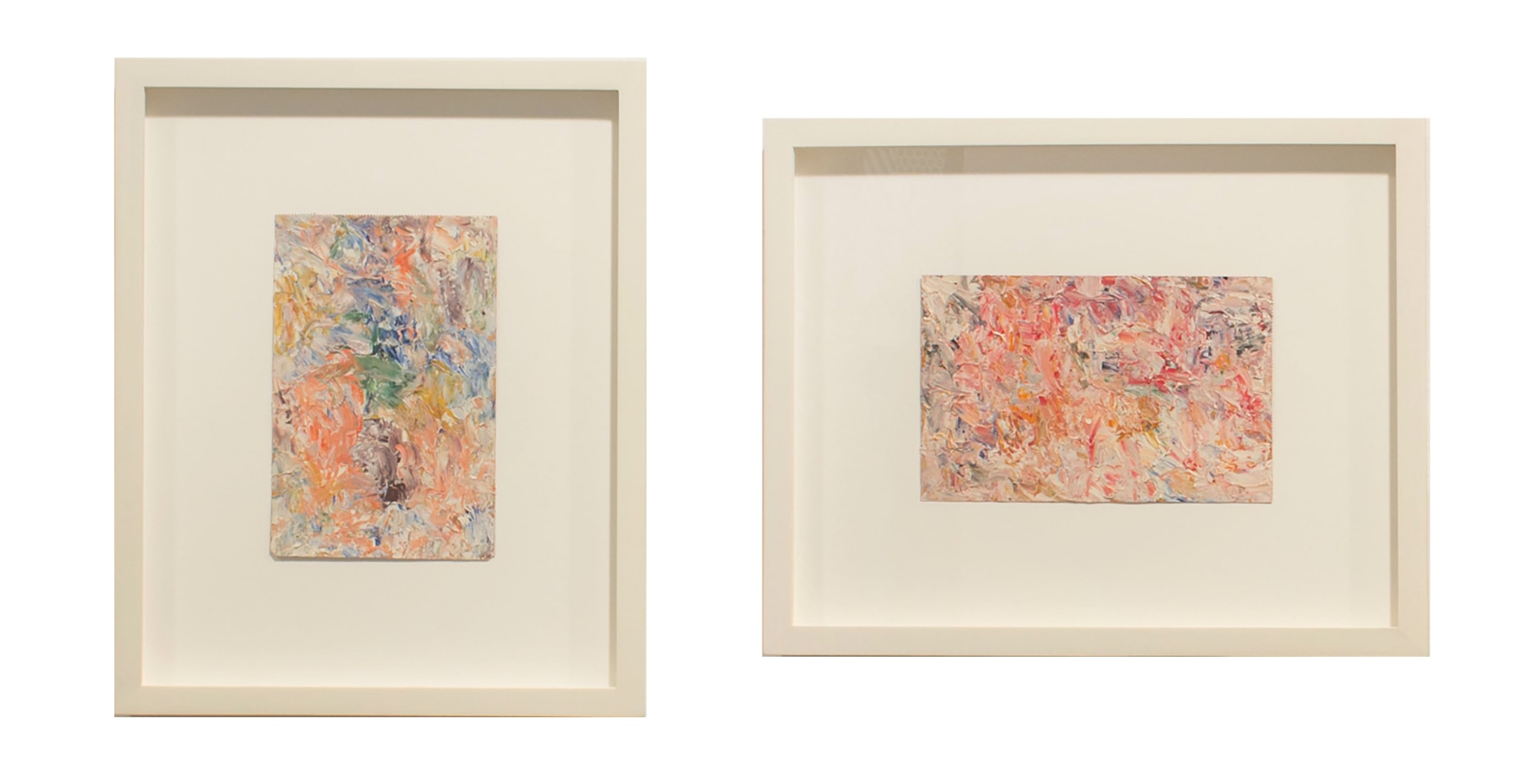 Loretta Howard Gallery is pleased to present a group of 1960s oil paintings on paper by Shirley Goldfarb. These small format works were tipical of her studio practice, often used as studies for large scale paintings., &nbsp;