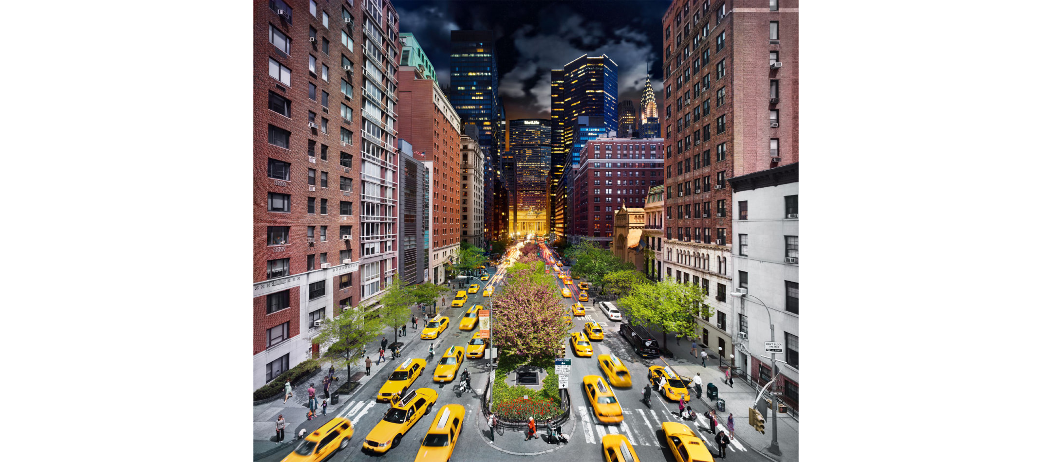 Stephen Wilkes, Park Avenue, NYC, Day to Night, 2011