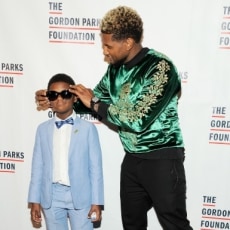 Usher and Son Attend 2017 Gordon Parks Foundation Awards Gala