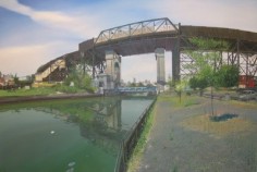 Andrew Lenaghan F-Train Over the Gowanus Canal, 2009