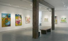 Installation view, Peter Saul, Radical Figure: Paintings and Drawings from the 1960s and 1970s, George Adams Gallery, New York, 2013.