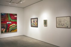 Installation view, Roy De Forest, Selected Works, 1960-1969, George Adams Gallery, New York, 2013.