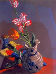 Jack Beal Still-life with Flowers