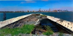 Andrew Lenaghan View of Manhattan from the North 6th St. Pier, Williamsburg