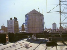 Andrew Lenaghan Blimp Over the Kavlowsky Building from Adam&#039;s Roof