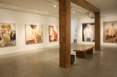 Installation view, Jack Beal, Alfred Leslie, and Philip Pearlstein and the Emergence of a New Realism: Paintings and Drawings, 1960-1990, George Adams Gallery, New York, 2012.