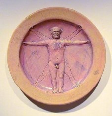 Robert Arneson Self-portrait as Vitruvian Man