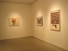 Installation view, Luis Cruz Azaceta, 'Self Portraits, Watercolors and Drawings 1977-1981,' George Adams Gallery, New York, 2011.