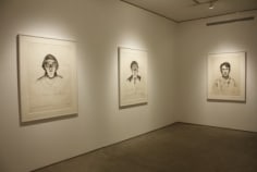 Installation view, Alfred Leslie, Figure Drawings from 1976-1983, George Adams Gallery, New York, 2012.