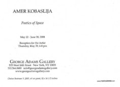 Amer Kobaslija Show Announcement Card