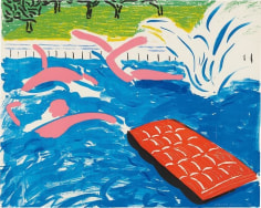 David Hockney, Afternoon Swimming, 1979, Lithograph