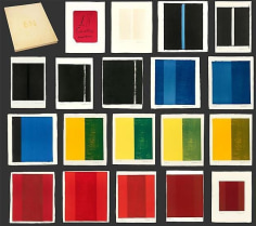 Barnett Newman, 18 Cantos, 1964, The complete set of 18 lithographs