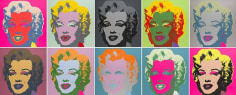 Andy Warhol, Marilyn, 1967, Set of 10 color silkscreens