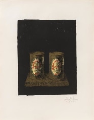 Jasper Johns, Ale Cans, 1964, Lithograph