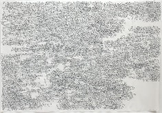 Tuaq (lump of old ice frozen into new ice), 2009,&nbsp;pencil and gouache on rice paper,&nbsp;25 x 36 inches
