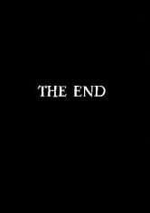 Black and white poster, reading 'the end'