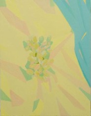 Blue and yellow painting, Saskia Leek