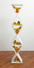 Triangles and Fruit (fitting in), 2013, Wood, acrylic paint and&nbsp;plaster&nbsp;
