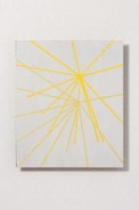 Yellow lines on white background