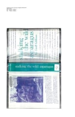 Scan of book spine, reading 'stalking the wild asparagus'