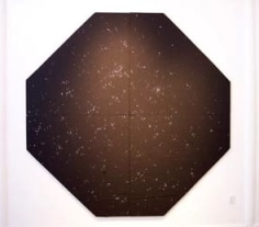 Octagonal black wall piece
