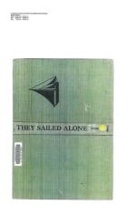 Scan of book spine, reading 'They Sailed Alone'
