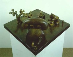 Telephone with Four Figures