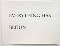 Cody Trepte, Everything Has Already Begun, 2009