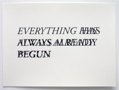 Cody Trepte, Everything Has Already Begun, 2009