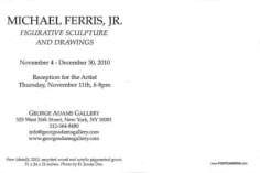 Michael Ferris Jr. exhibition announcement card 2010 (back)