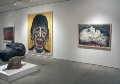 Installation view, Robert Arneson, Troublesome Subjects: Three Decades of Paintings, Sculptures, and Works on Paper, 2013.